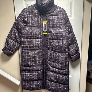 NWT Winter Puffer Jacket In Purple. Available in S and XXL sizes